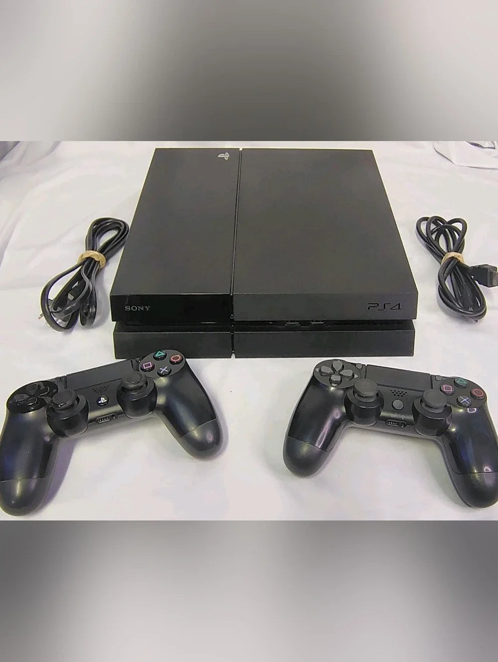 Sony Playstation 4 500GB Black Console W/2 Controllers New Thermal Paste Working